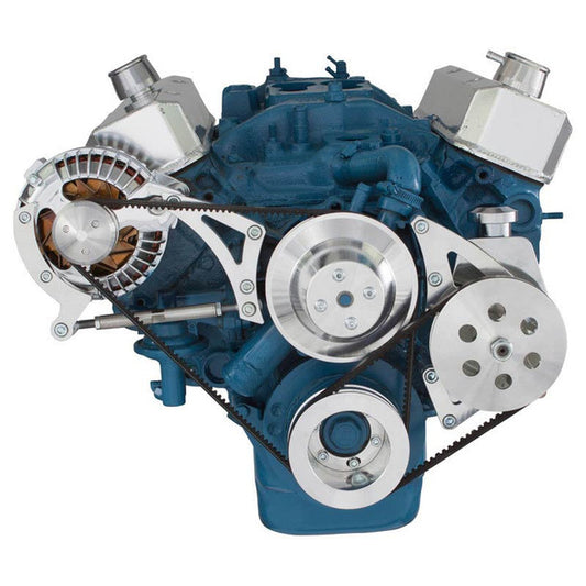 Chrysler Small Block Power Steering & Alternator System (318, 340 & 360) - Polished