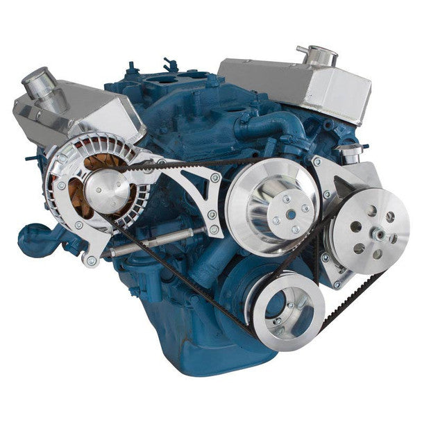 Chrysler Small Block Power Steering & Alternator System (318, 340 & 360) - Polished