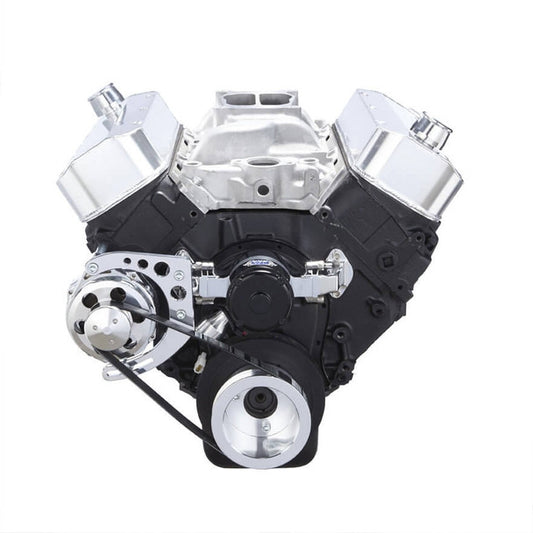 Chevy Big Block Serpentine Conversion Kit - Alternator Only, Electric Water Pump - Polished