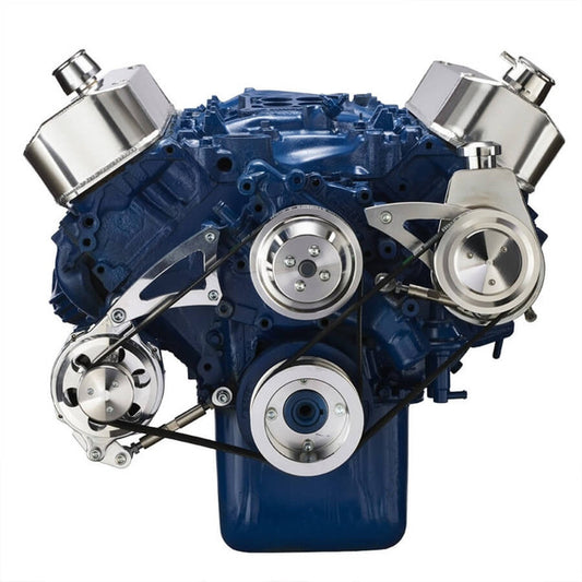 Ford 460 Serpentine System - Power Steering & Alternator - Polished