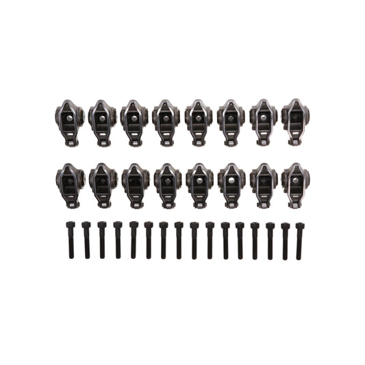 Chevy LS1/LS2/LS6 Pro Series Cast Steel Rocker Arms, 1.7 Ratio, Bronze Bushing Trunnion, Needle Bearing Tip