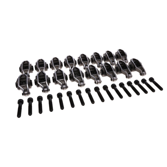 Chevy LS3/L92 Pro Series Cast Steel Rocker Arms, 1.7 Ratio, Needle Bearing Trunnion, Needle Bearing Tip