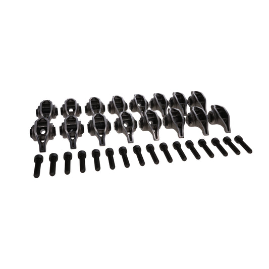 Chevy LT Pro Series Cast Steel Rocker Arms, 1.8 Ratio, Needle Bearing Trunnion