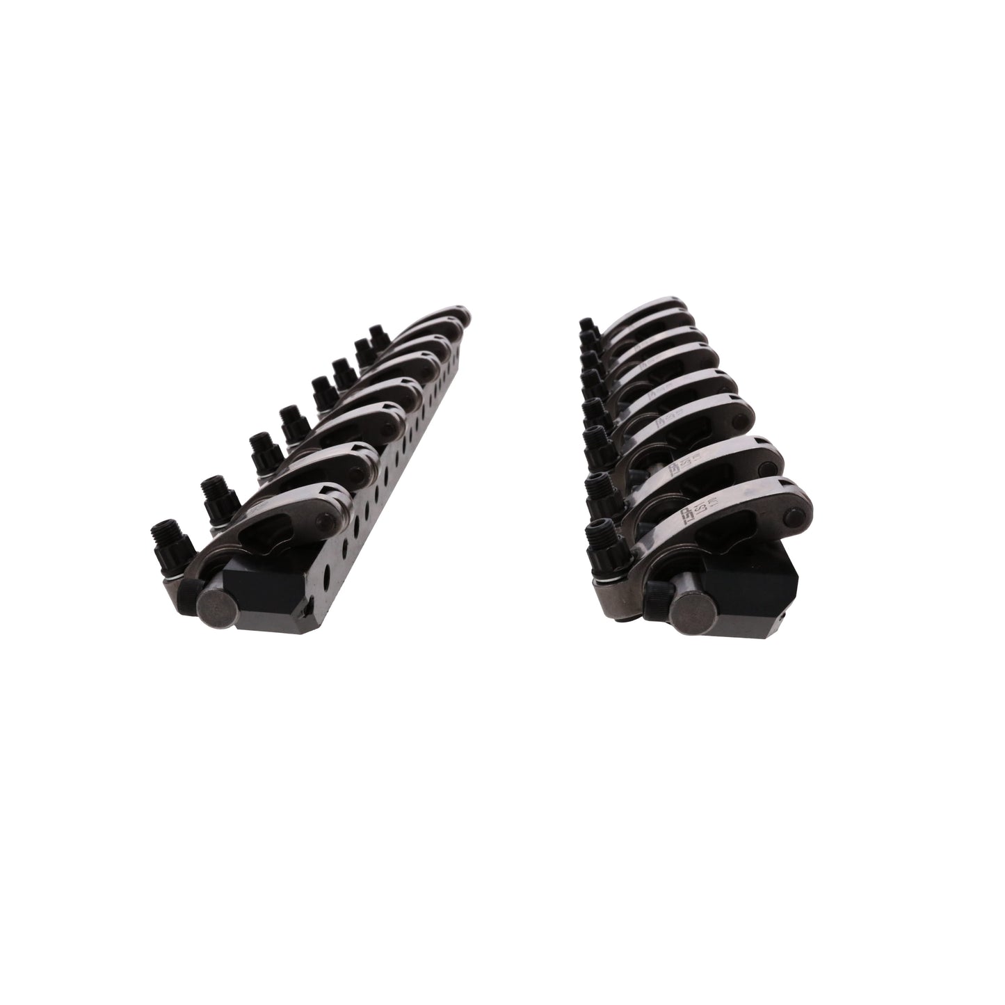 Chevy LS1 Stainless Steel Shaft Pro Series Rocker Arm System, 1.7 Ratio, Bronze Bushing Trunnion, Needle Bearing Tip