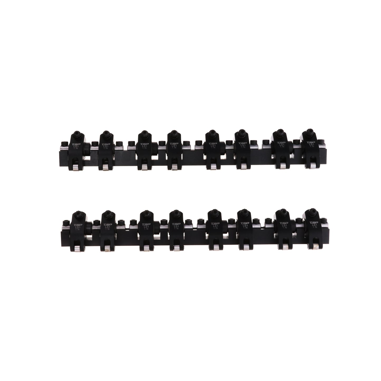 Chevy LS1 Pro Series 2024 Aluminum Roller Rocker Arm System, 1.7 Ratio, Needle Bearing Trunnion, Needle Bearing Tip