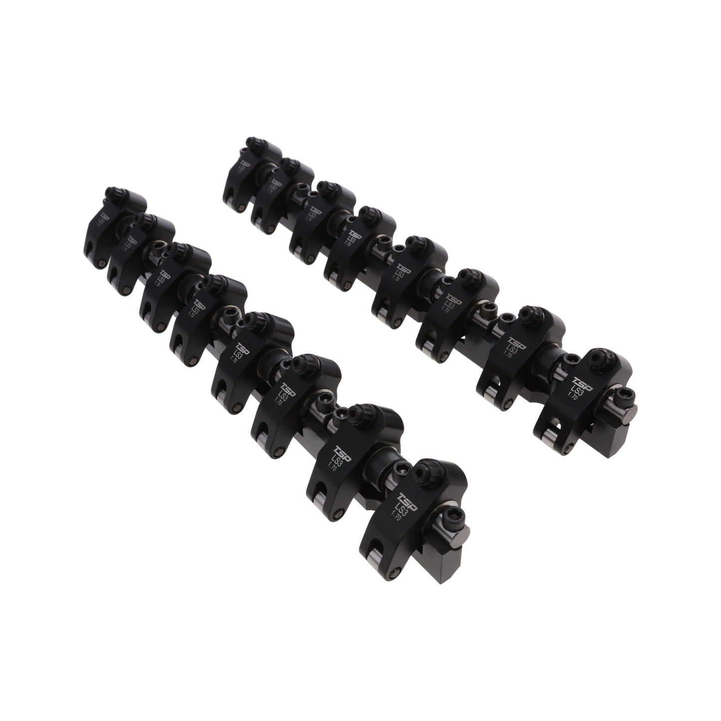 Chevy LS3 Pro Series 2024 Aluminum Roller Rocker Arm System, 1.7 Ratio, Needle Bearing Trunnion, Needle Bearing Tip