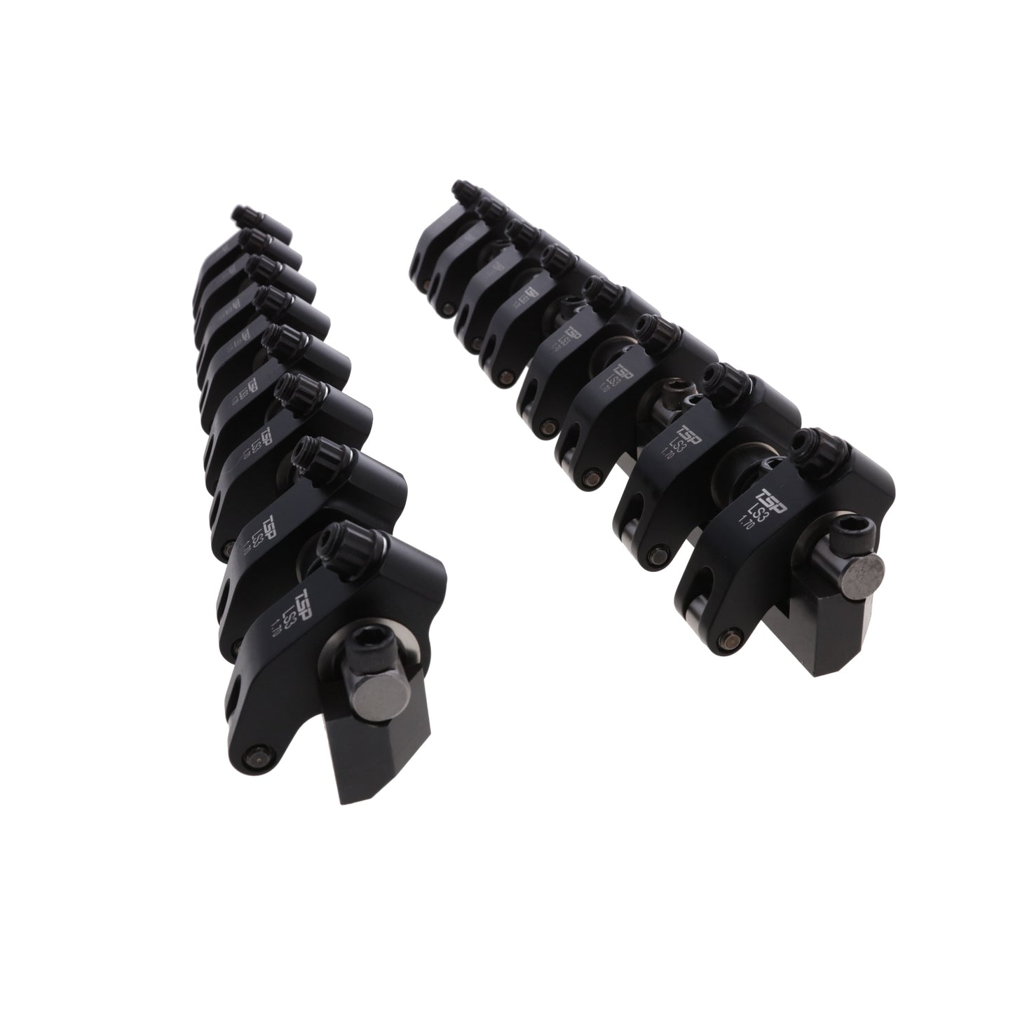 Chevy LS3 Pro Series 2024 Aluminum Roller Rocker Arm System, 1.7 Ratio, Needle Bearing Trunnion, Needle Bearing Tip