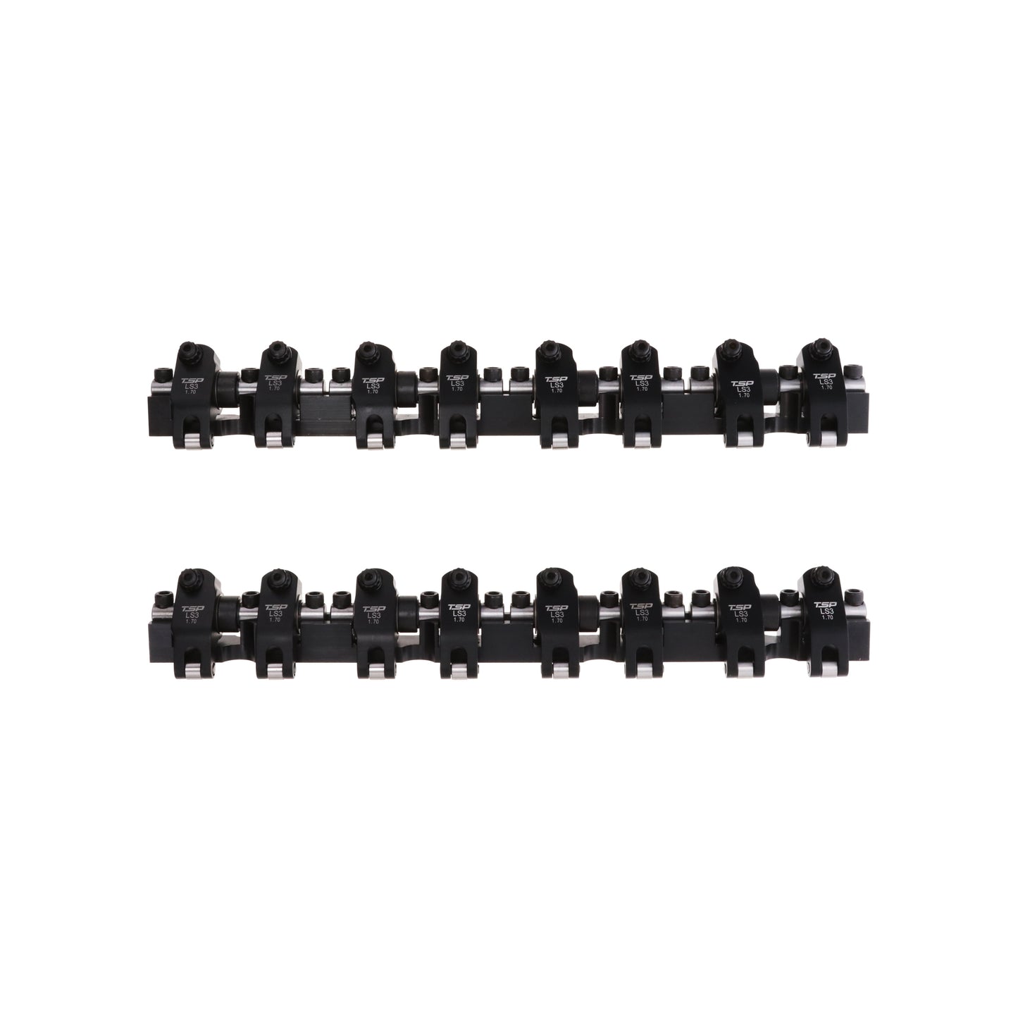 Chevy LS3 Pro Series 2024 Aluminum Roller Rocker Arm System, 1.7 Ratio, Needle Bearing Trunnion, Needle Bearing Tip