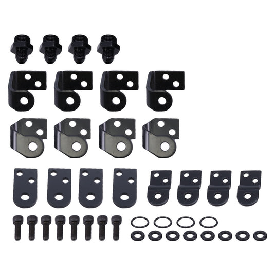 Velocity OEM Style Billet Aluminum High Performance Fuel Rail Kit - Black