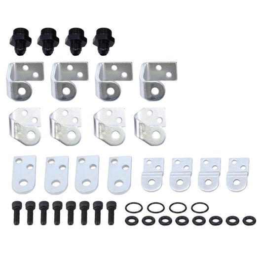 Velocity OEM Style Billet Aluminum High Performance Fuel Rail Kit - Clear Anodized