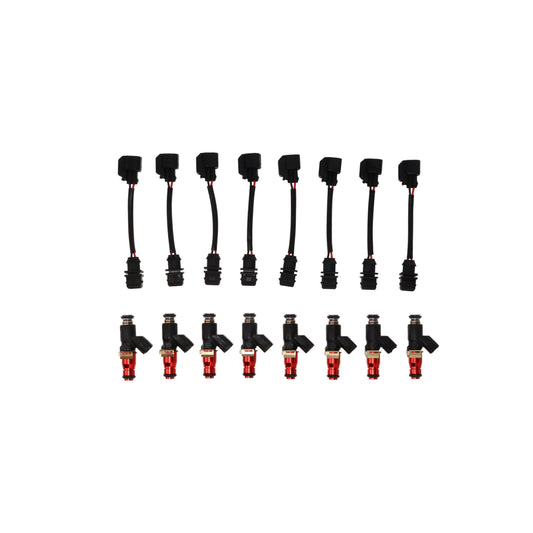 Velocity High-Flow Fuel Injectors for LS1, LS2, LS6, and 5.0L Coyote, 130 lbs/hr