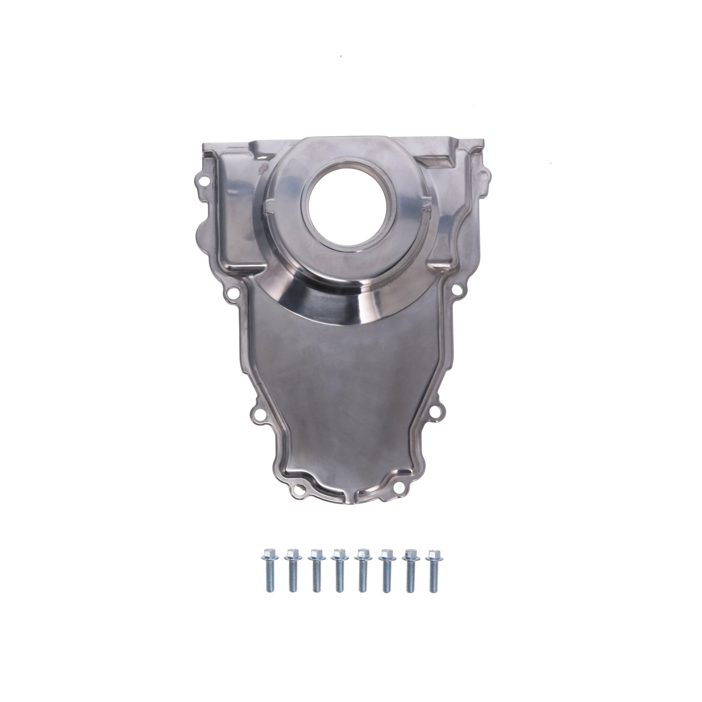 GM LS 1-Piece Aluminum Timing Cover - Polished