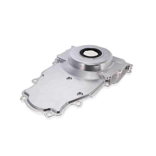 V Series Billet 6061 T6 GM Gen 3 LS Aluminum Timing Cover - Natural