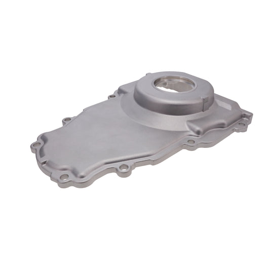 GM LS 1-Piece Aluminum Timing Cover with Crank Seal and Gasket - Satin
