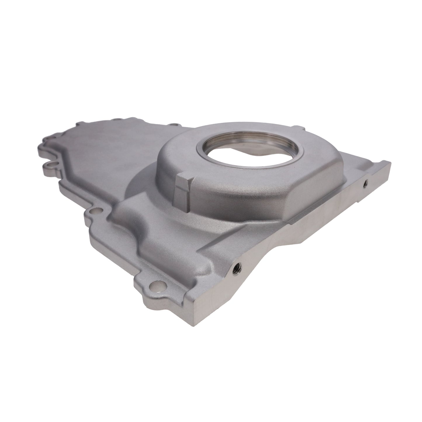GM LS 1-Piece Aluminum Timing Cover with Crank Seal and Gasket - Satin