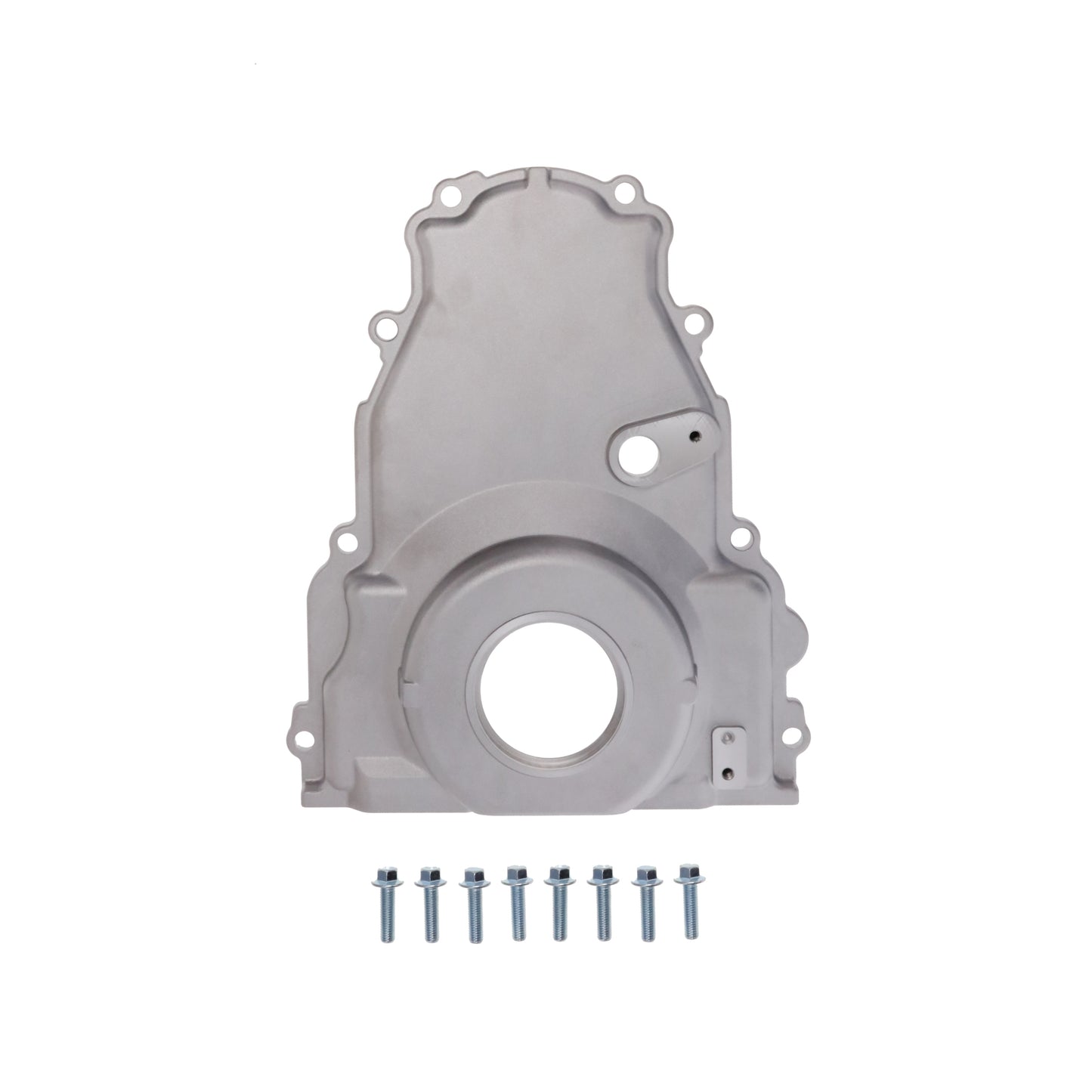 GM LS 1-Piece Aluminum Timing Cover with Cam Position Sensor Provision - Satin