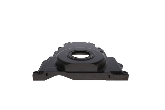 V Series GM LS 1-Piece Aluminum Timing Cover with Cam Position Sensor Provision - Black