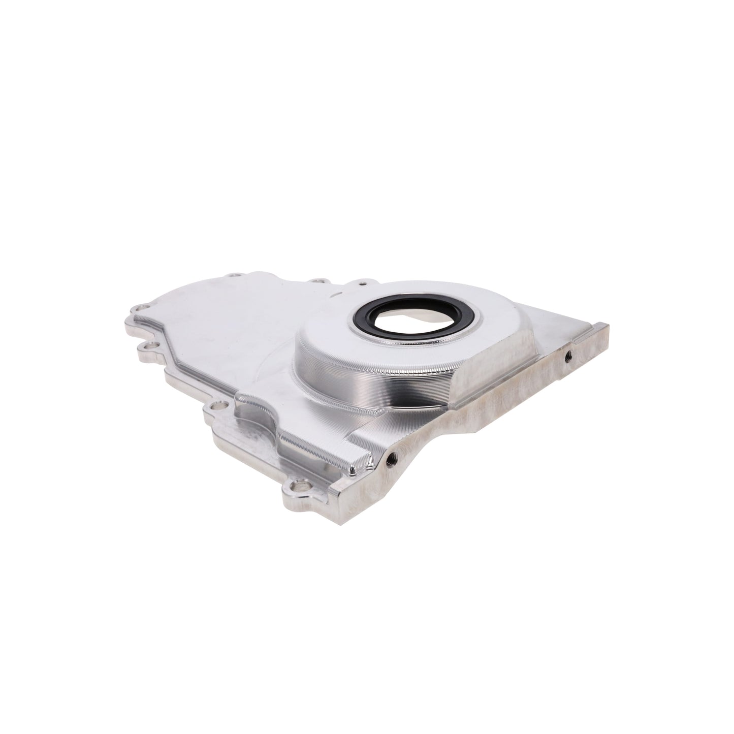 V Series GM LS 1-Piece Aluminum Timing Cover with Cam Position Sensor Provision - Natural