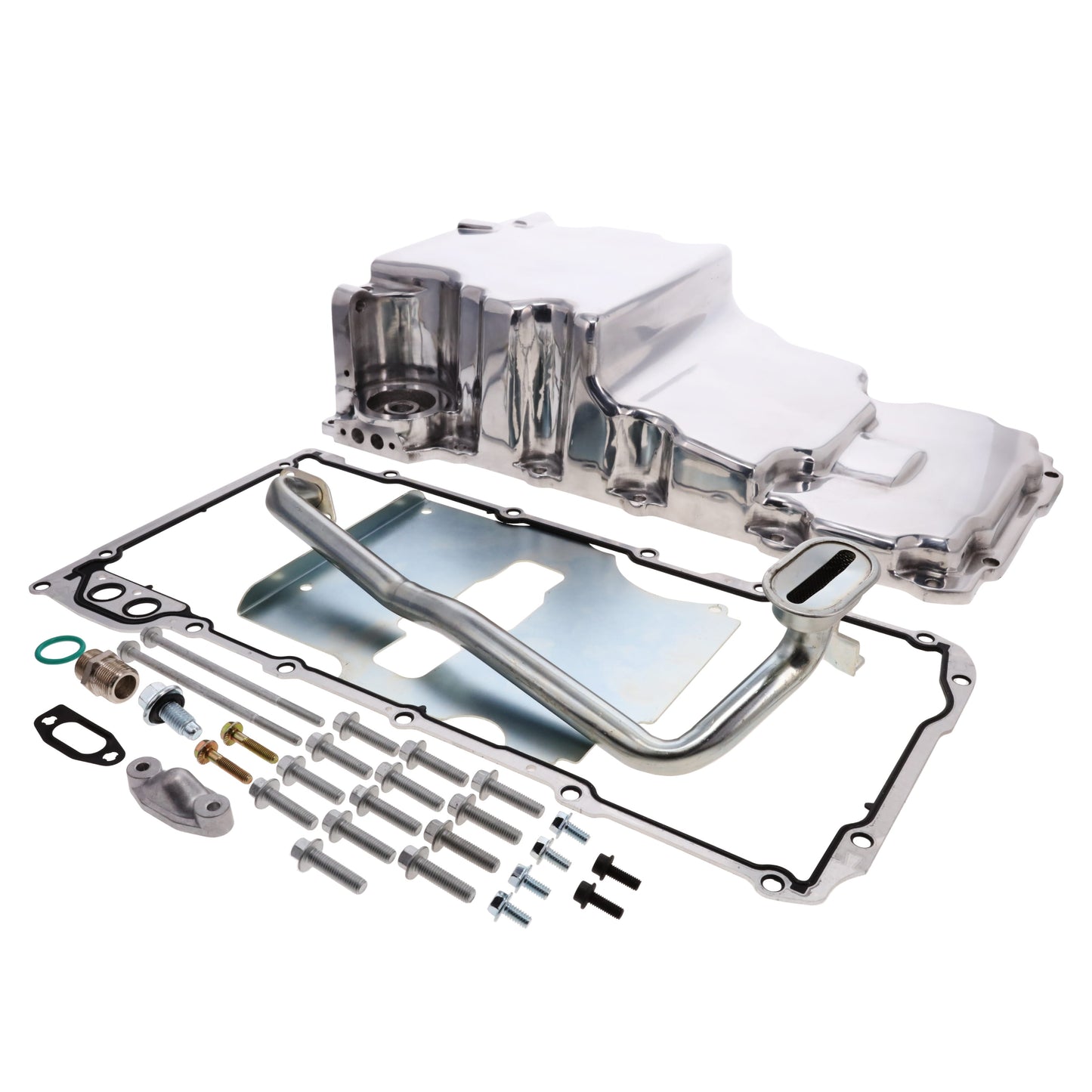 LS Aluminum Rear Sump Low-Profile Retro-Fit Oil Pan - Polished