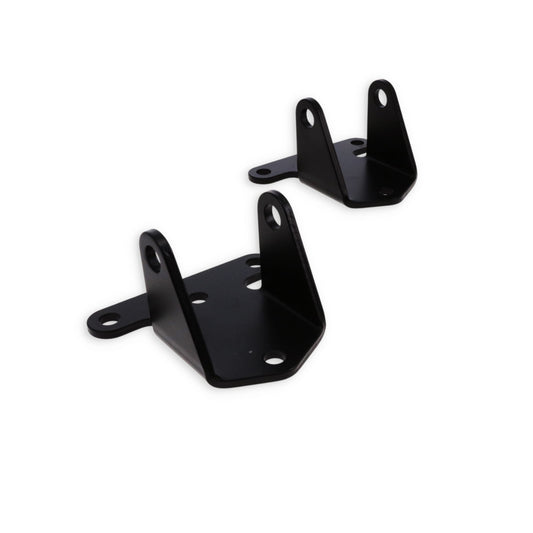Chevy V8 3/16" Thick Solid Steel Engine Mounts - Black