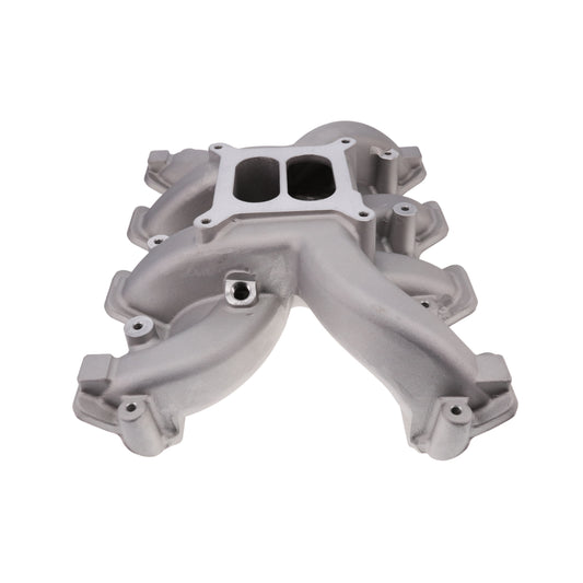 GM LS Rectangle Port Carbureted Dual Plane Aluminum Intake Manifold - Satin