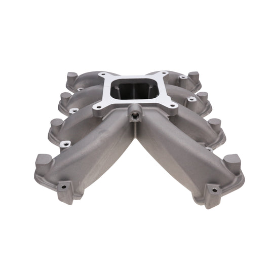 GM LS Rectangle Port Carbureted Single Plane Aluminum Intake Manifold - Satin