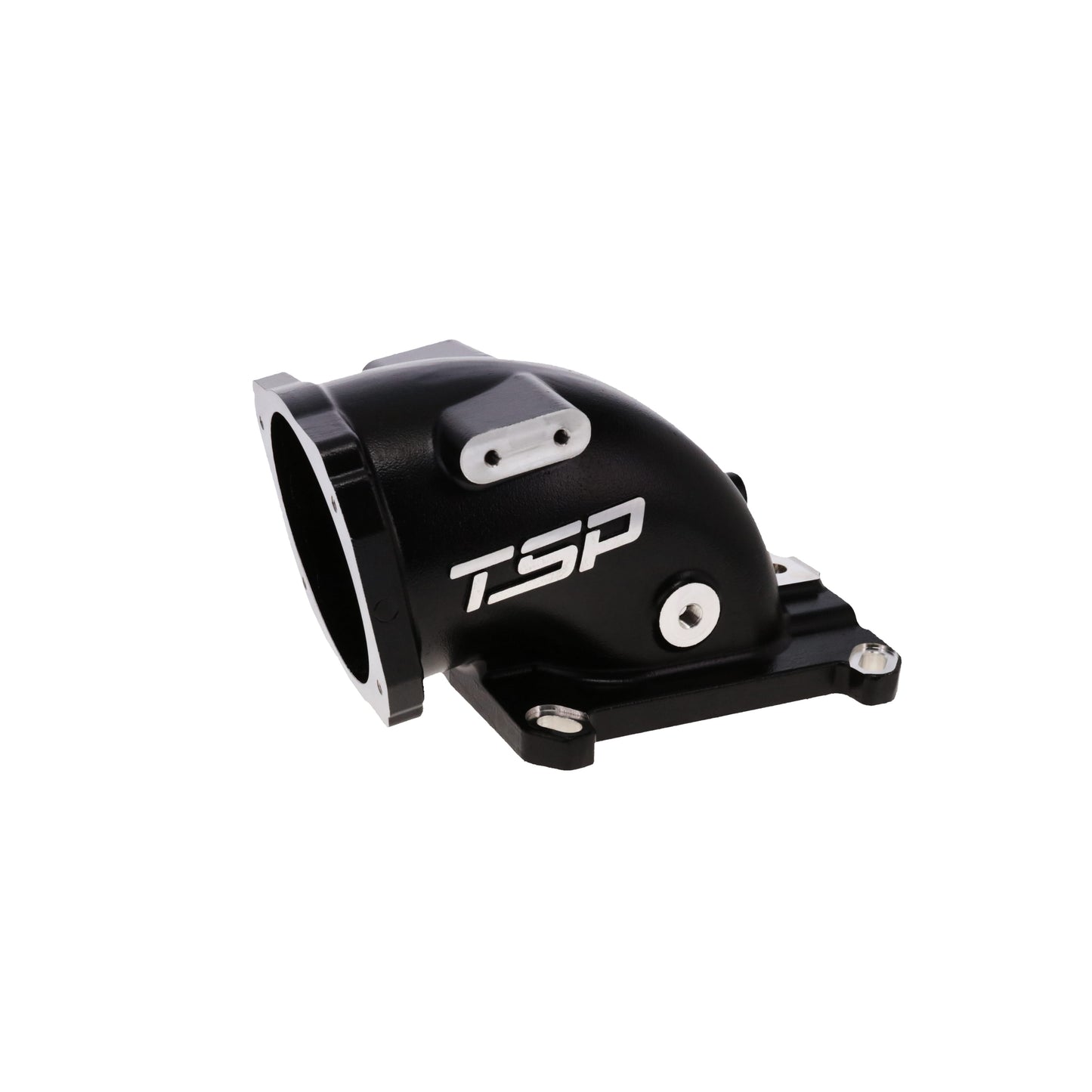 GM LS 105mm Cast Aluminum Throttle Body Elbow with 4150 Flange - Black