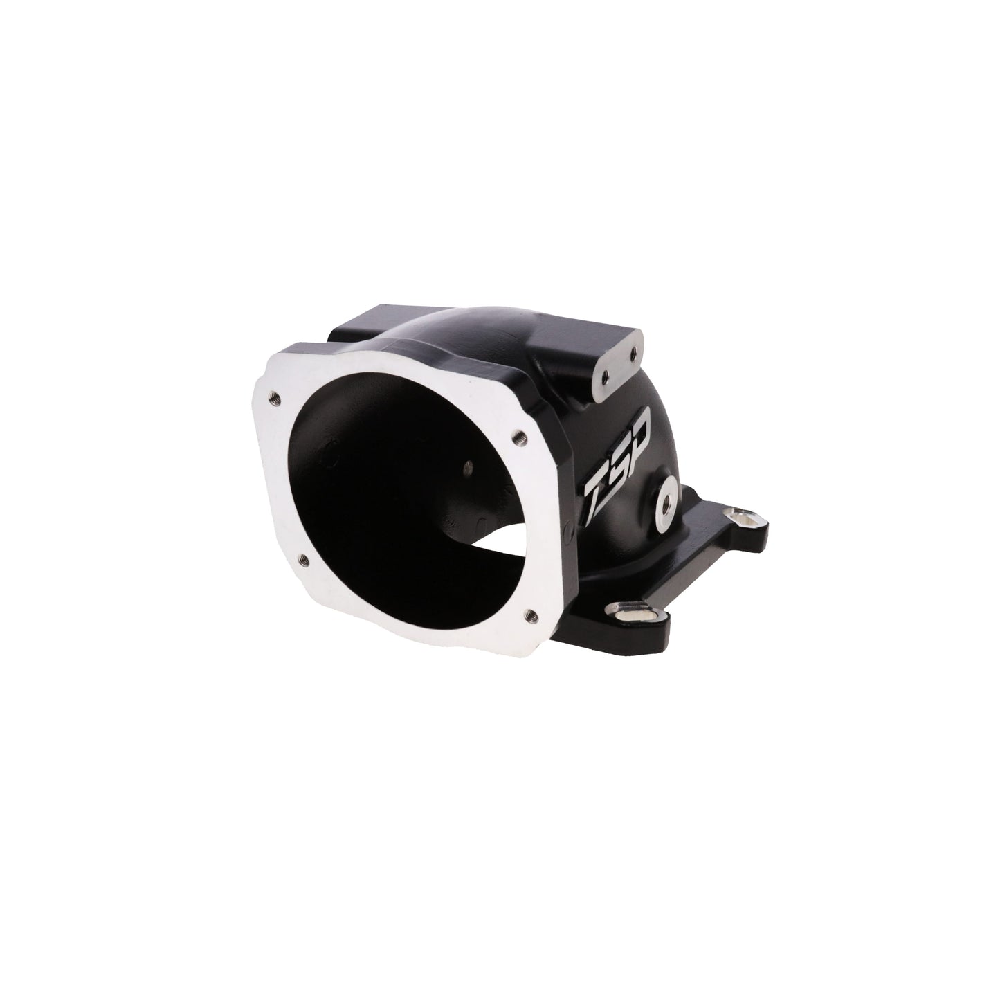 GM LS 105mm Cast Aluminum Throttle Body Elbow with 4150 Flange - Black