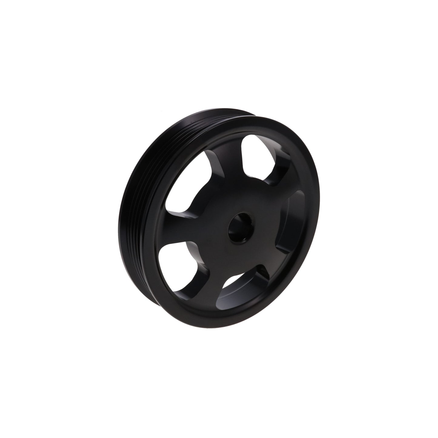 LS Press-on Power Steering Pulley for TSP 81200 Serpentine Front Drive Kit - Black