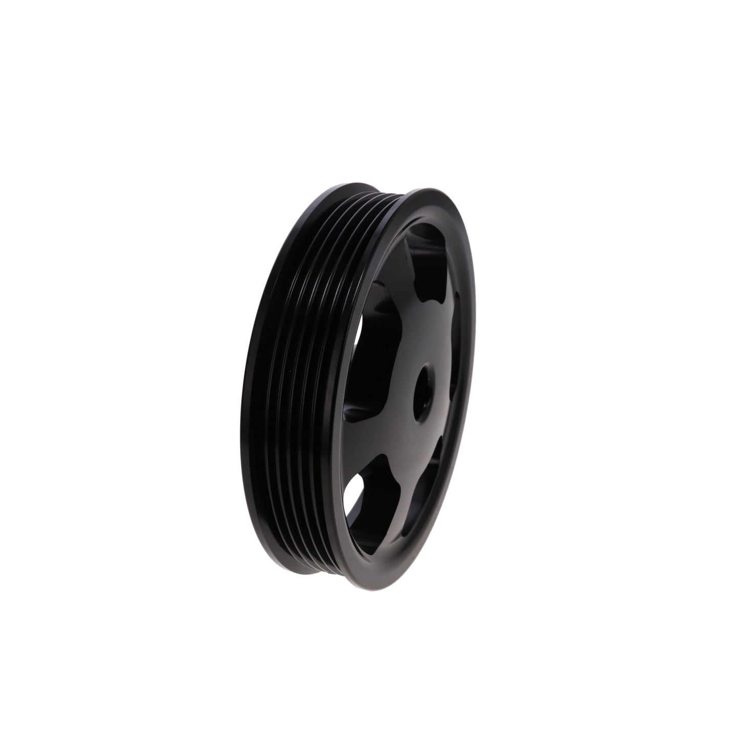 LS Press-on Power Steering Pulley for TSP 81200 Serpentine Front Drive Kit - Black