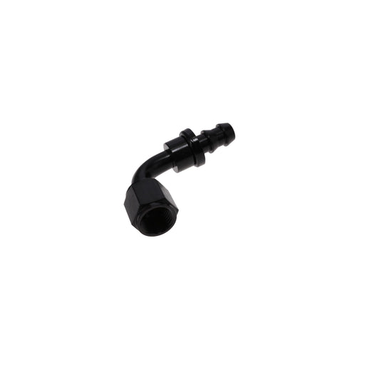 '-6AN Female Swivel to 3/8 in. Push-on 90 Degree Fuel Hose End Adapter Fitting