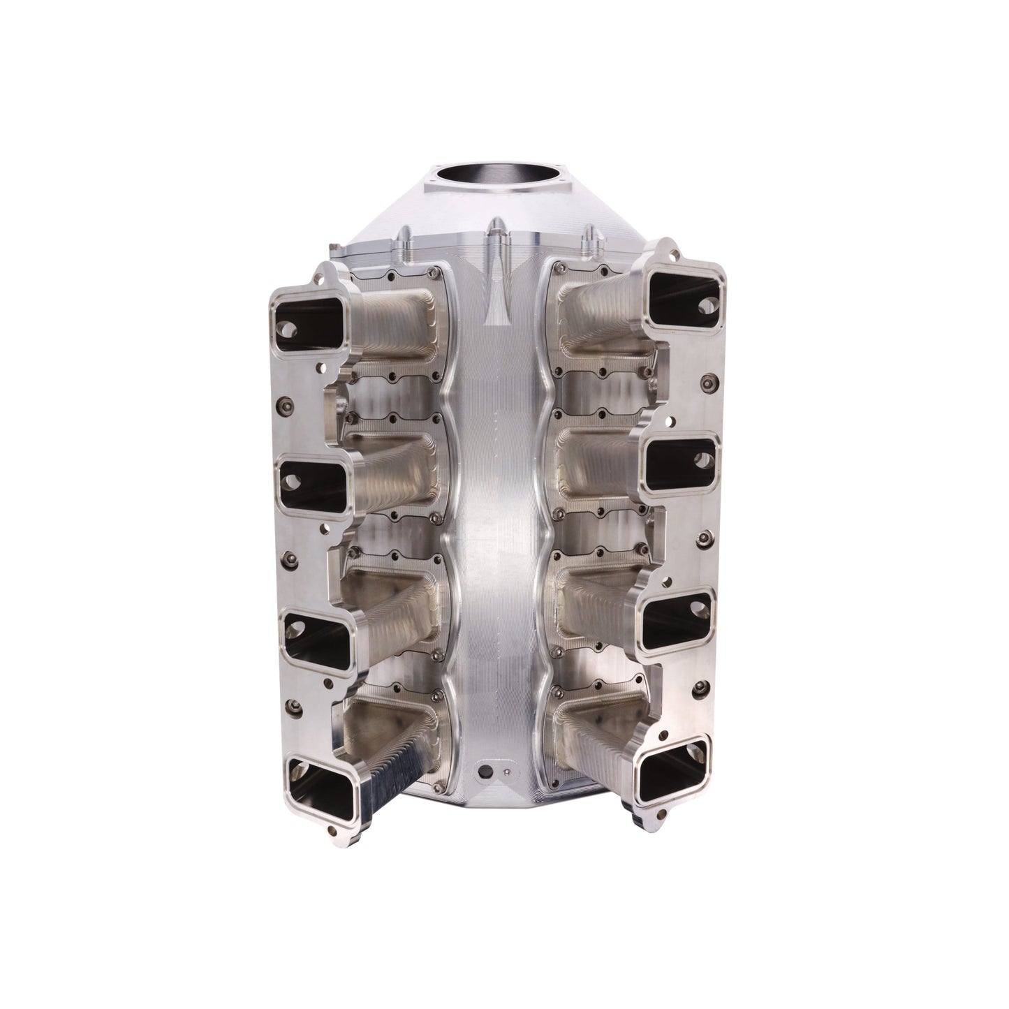 GM LS Rectangle Port V Series Billet Aluminum Hi-Rise Intake - Natural