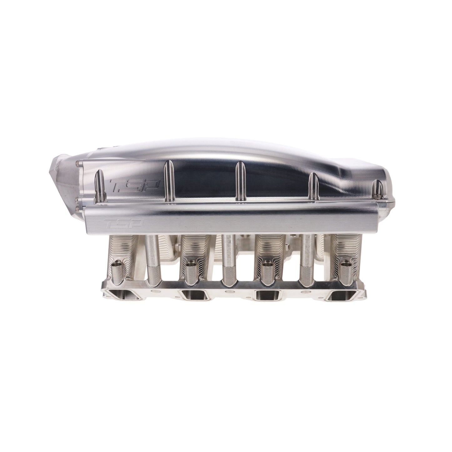 GM LS Rectangle Port V Series Billet Aluminum Hi-Rise Intake - Natural