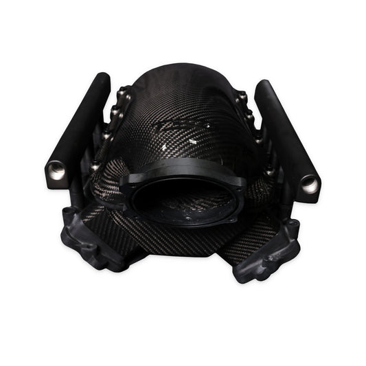 GM LS Gen III Cathedral Port Carbon Fiber Low-Rise Intake Manifold