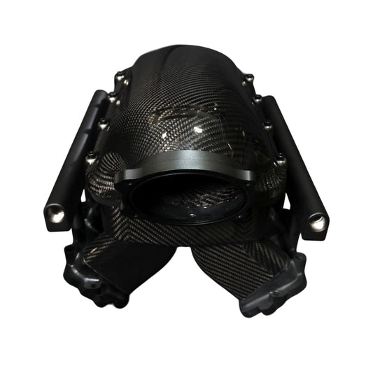 GM LS Gen III Cathedral Port Carbon Fiber Hi-Rise Intake Manifold