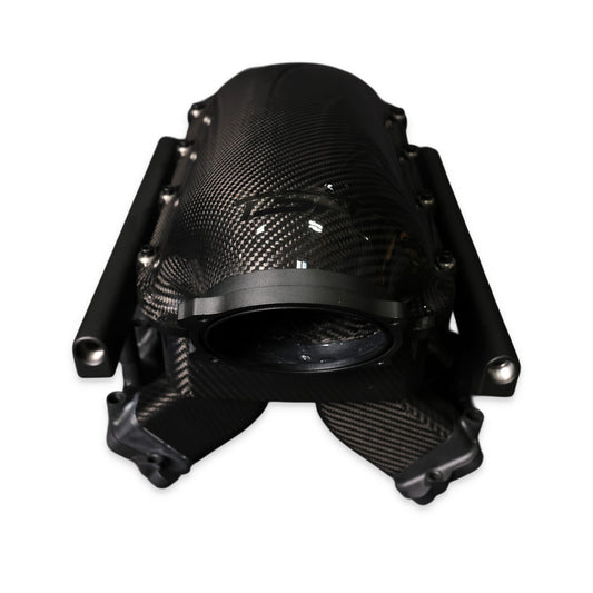GM LS Gen IV Cathedral Port Carbon Fiber Hi-Rise Intake Manifold