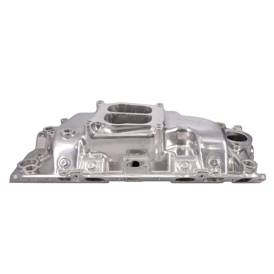 Chevy Big Block Carbureted Dual Plane Aluminum Intake Manifold - Polished