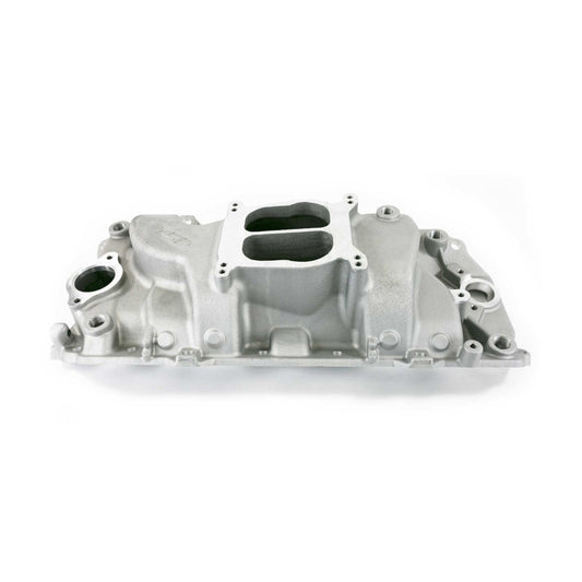 Chevy Big Block Carbureted Dual Plane Aluminum Intake Manifold - Satin