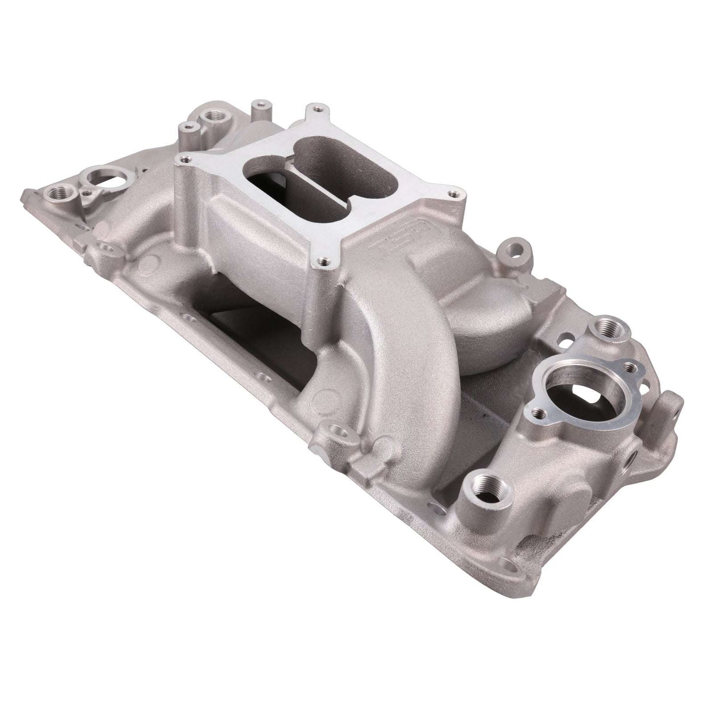 Close-up of TSP Chevy Big Block Satin Aluminum Cylinder Head - Precision Engineering