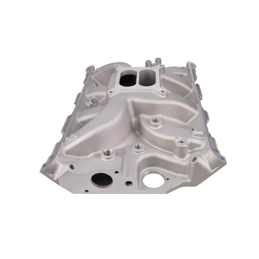 Ford Big Block FE Carbureted Dual Plane Black Aluminum Intake Manifold - Satin