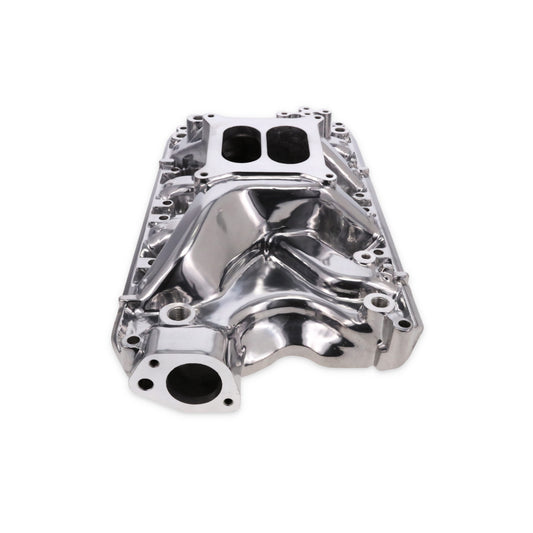 Ford 351W Carbureted Aluminum Dual Plane Intake Manifold - Polished