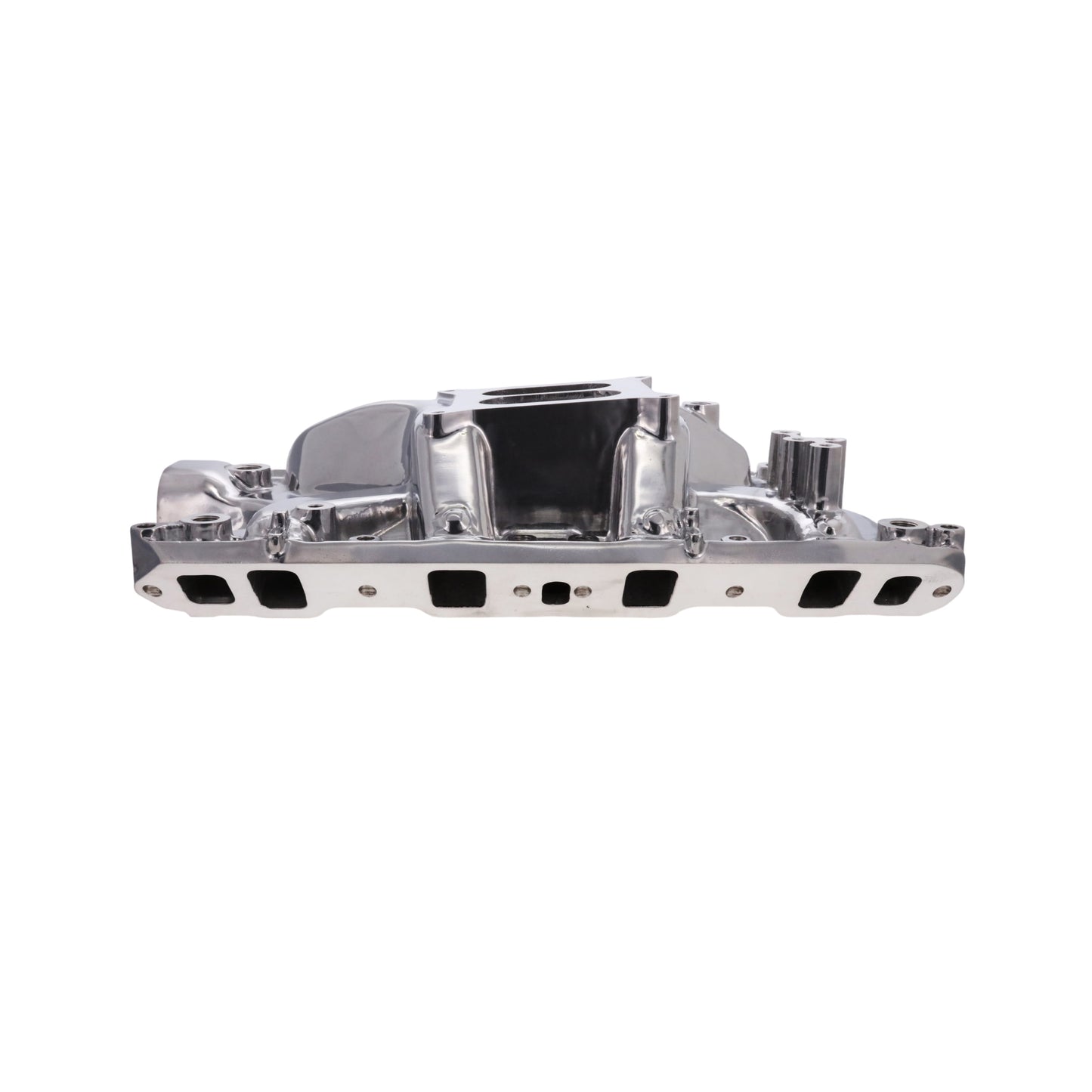 Ford 351W Carbureted Aluminum Dual Plane Intake Manifold - Polished