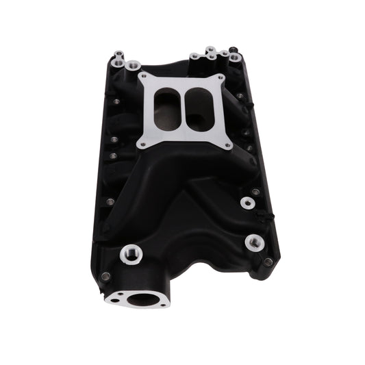 Ford 351W Carbureted Aluminum Dual Plane Intake Manifold - Black