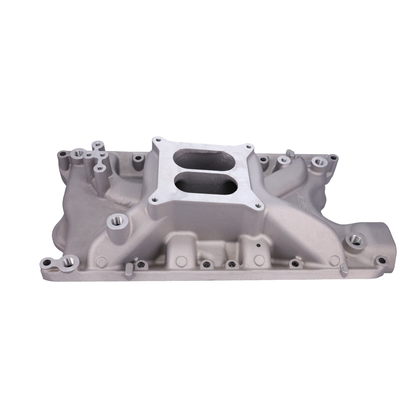 Ford 351W Carbureted Aluminum Dual Plane Intake Manifold - Satin
