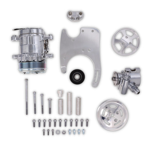 Ford 5.0L Coyote Hydraulic Power Steering Kit - Polished