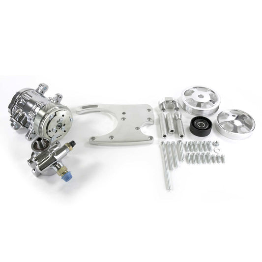 Ford 5.0L Coyote Hydraulic Power Steering Kit - Polished