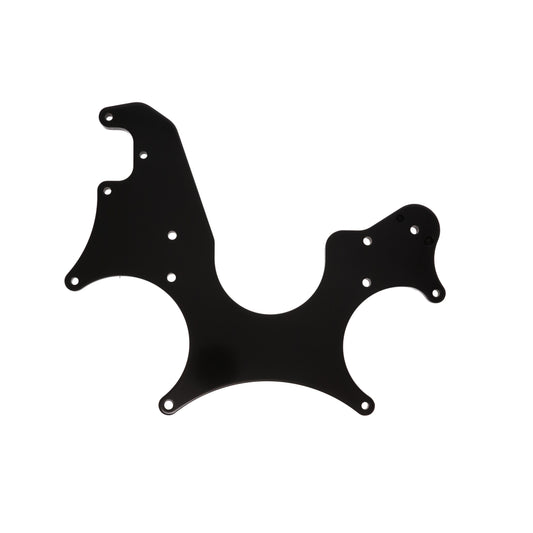 Chevy Small Block Serpentine Front Drive System Accessory Plate - Black