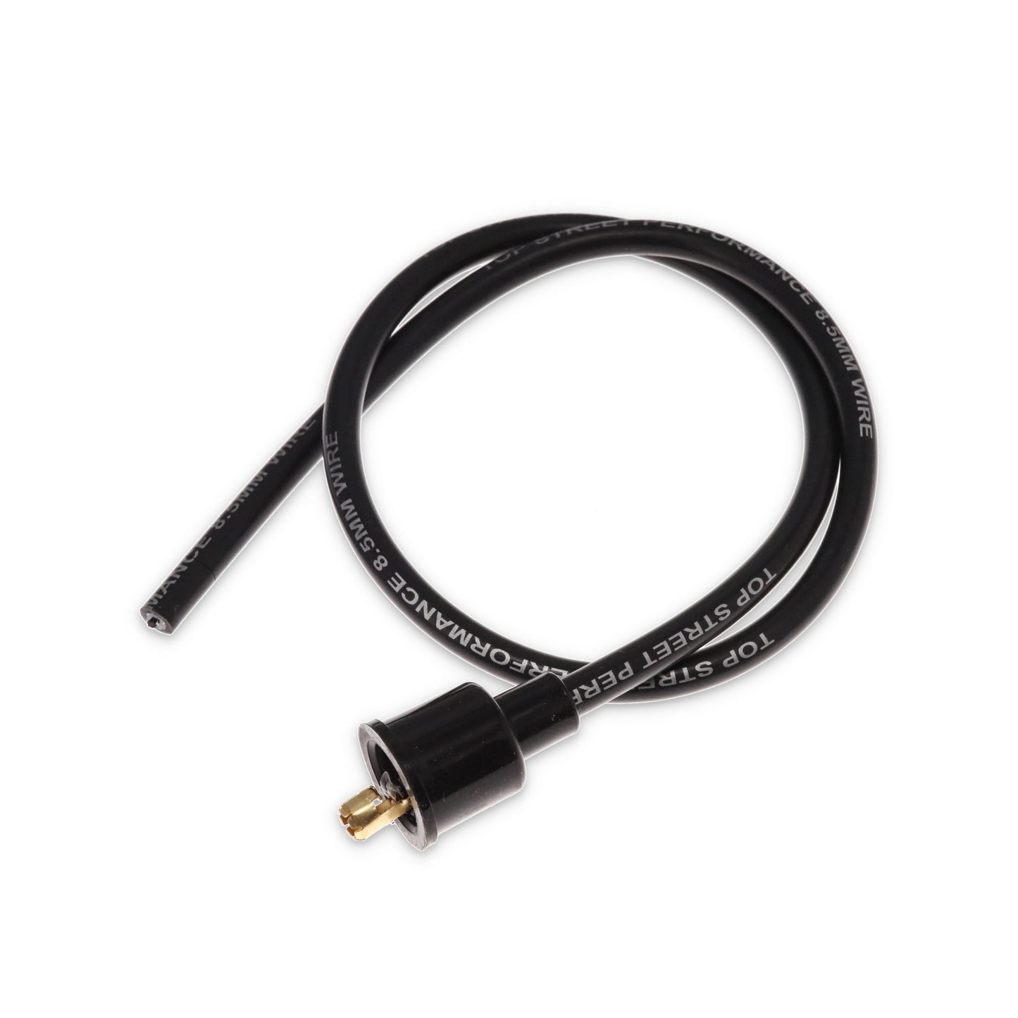 8.5mm Universal Ignition Wires with 135° Plug Boots - Black