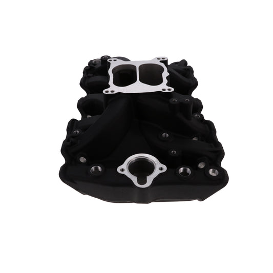 Oldsmobile Small Block V8 Dual Plane Aluminum Intake Manifold - Black
