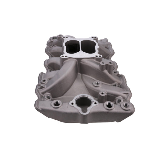 Oldsmobile Small Block V8 Dual Plane Aluminum Intake Manifold - Satin